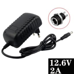 12.6V 2A 18650 Lithium Battery Charger For 12V 3Series Li-ion Battery Polymer Smart Charger 18650 Battery Pack 5.5mm X 2.1mm DC