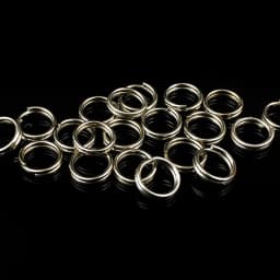 116PCS/Lot Stainless Steel Split Rings Set Fishing Accessories Fishing Split Ring Connector for Blank Lures Crank Bait