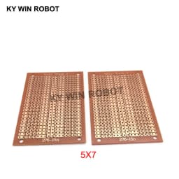 2pcs/lot DIY Prototype Paper PCB Universal Experiment Matrix Circuit Board Two Holes Three Connected Hole Single Hole 5x7CM