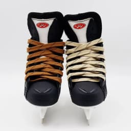 1cm Waxed Ice Hockey Shoelaces Dual Layer Braid 23-70 Inch Halloween Christmas Fall Winter for Roller Derby & Ice Hockey Skates