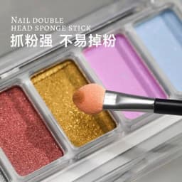 10/30/50/100Pcs Nail Art Brush Double Sided Chrome Nail Powder Applicator Sponge Sticks Nail Supplies Equipment Coloring Tools