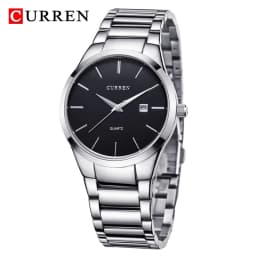 CURREN Fashion Simple Mens Watch Slim Steel Strap Waterproof Wristwatch for Men Quartz Business Watches Male Calendar Clock 8106