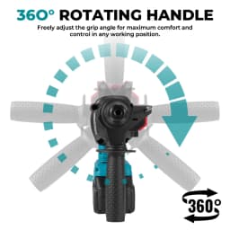 YOFIDRA 26MM Brushless Electric Hammer Drill Multifunctional Rotary Cordless Rechargeable Power Tools For Makita Battery Pin