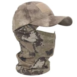 Camo Tactical Baseball Cap Outdoor Fishing Hiking Hunting Sports Caps Sunscreen Breathable Camouflage Balaclava Half Ski Mask