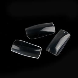 500Pcs Acrylic Fake Nails Set Transparent Artificial Half Cover Full Cover French Easy Application Manicure False Nails Capsules