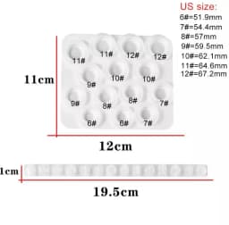 1Pcs Rings Resin Epoxy Molds Mixed Size Silicone Casting Molds Tool For DIY Jewelry Making Findings Supplies Accessories