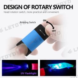 LETOYO UV USB Flashlights Led Mini Light Portable Rechargeable Waterproof Flashlight for squid jig metal jig Sea fishing tools