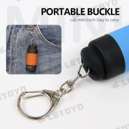 LETOYO UV USB Flashlights Led Mini Light Portable Rechargeable Waterproof Flashlight for squid jig metal jig Sea fishing tools