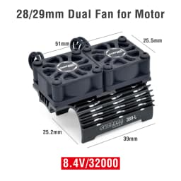 SURPASS HOBBY RC Motor Fan Cooling Heatsink for 380 390 540 550 Brushless Motor 28/29/36mm