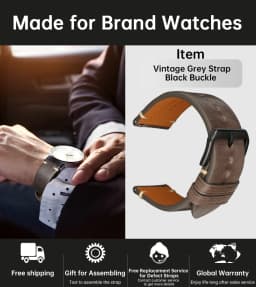 MAIKES Handmade Watchband Butterfly Buckle Vegetable Tanned Cow Leather Made In Italy Quick Release Bracelet Band Watch Strap