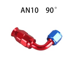 For Swivel PTFE Oil Fuel Line Hose End Fitting AN4/6/8/10/12 Straight 0°/45°/90°/180° Reusable Hose End Fitting Adapter