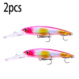 Hengjia 1pcs 17cm 30g Deep Diving Large Minnow Lure Artificial Wobbler Hard Bait Crankbait Sea Bass Pike Perch Fishing Tackle