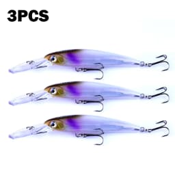 Hengjia 1pcs 17cm 30g Deep Diving Large Minnow Lure Artificial Wobbler Hard Bait Crankbait Sea Bass Pike Perch Fishing Tackle