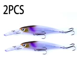 Hengjia 1pcs 17cm 30g Deep Diving Large Minnow Lure Artificial Wobbler Hard Bait Crankbait Sea Bass Pike Perch Fishing Tackle