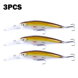 Hengjia 1pcs 17cm 30g Deep Diving Large Minnow Lure Artificial Wobbler Hard Bait Crankbait Sea Bass Pike Perch Fishing Tackle