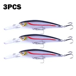 Hengjia 1pcs 17cm 30g Deep Diving Large Minnow Lure Artificial Wobbler Hard Bait Crankbait Sea Bass Pike Perch Fishing Tackle