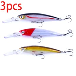 Hengjia 1pcs 17cm 30g Deep Diving Large Minnow Lure Artificial Wobbler Hard Bait Crankbait Sea Bass Pike Perch Fishing Tackle
