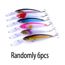 Hengjia 1pcs 17cm 30g Deep Diving Large Minnow Lure Artificial Wobbler Hard Bait Crankbait Sea Bass Pike Perch Fishing Tackle
