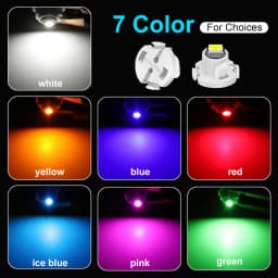 10Pcs T3 LED T4.2 T4.7 Led Bulb Canbus 3030SMD Car Interior Lights Indicator Wedge Dashboard Warming Instrument Lamp 12V Auto