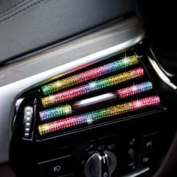 Diamond Car Air Conditioner Outlet Decorative U Shape Moulding Trim Decor Strips Car Styling Car Door Edge Corner Protector