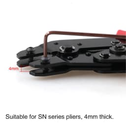 Crimping Tool Pliers Crimp Jaw Set, 4mm Slot Jaws, SN-48BS/58B/02C/2546B/2549/06/X6/06WF/03H, Used for Crimping Terminals
