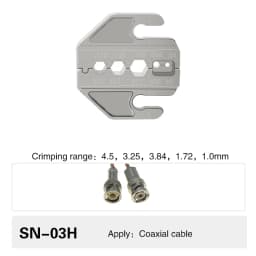 Crimping Tool Pliers Crimp Jaw Set, 4mm Slot Jaws, SN-48BS/58B/02C/2546B/2549/06/X6/06WF/03H, Used for Crimping Terminals