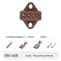 Crimping Tool Pliers Crimp Jaw Set, 4mm Slot Jaws, SN-48BS/58B/02C/2546B/2549/06/X6/06WF/03H, Used for Crimping Terminals