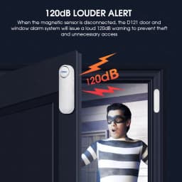 KERUI Wireless Door/Windows Sensor Alarm 300ft 120dB Anti-Theft Smart Remote Control For Kids Cabinet Safety Home Security
