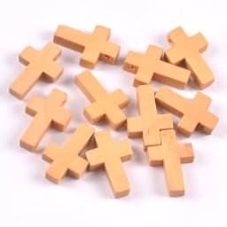 50Pcs/lot Colorful Cross Wooden Crafts Hanging Pendants Handmade Scrapbookings Ornaments Home Decor DIY Jewelry Kids Gifts C3363