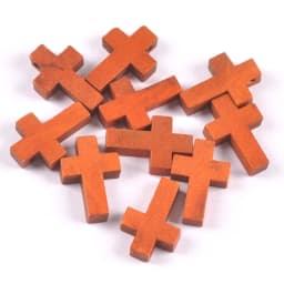 50Pcs/lot Colorful Cross Wooden Crafts Hanging Pendants Handmade Scrapbookings Ornaments Home Decor DIY Jewelry Kids Gifts C3363