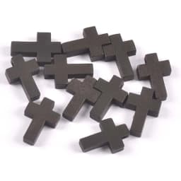 50Pcs/lot Colorful Cross Wooden Crafts Hanging Pendants Handmade Scrapbookings Ornaments Home Decor DIY Jewelry Kids Gifts C3363