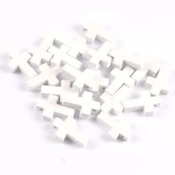 50Pcs/lot Colorful Cross Wooden Crafts Hanging Pendants Handmade Scrapbookings Ornaments Home Decor DIY Jewelry Kids Gifts C3363