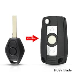 KEYYOU 3 Buttons Remote Flip Key Shell Fob Modified Case For BMW E36 E38 E39 E46 E53 E60 E61 E63 E64 1/3/5/7 Series X3 X5 Z3 Z4