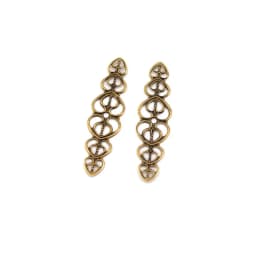 10/20/50 Mixed Bronze Tone Filigree Wraps Connectors Metal Crafts Gift Decoration Jewelry Making Findings DIY
