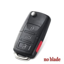 KEYYOU Remote Car Key Shell Flip Folding Car Key for VW for Volkswagen Golf 4 5 Passat B5 B6 Polo Touran For Seat Skoda Car Key