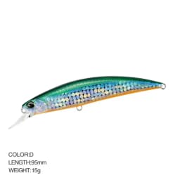 Minnow Lure Spearheadd Ryuki 95S Wobbler for Trolling 9.5cm 15g Bass Fishing Bait Wobbler Long Sinking Trolling Jerkbait Pesca