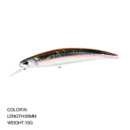 Minnow Lure Spearheadd Ryuki 95S Wobbler for Trolling 9.5cm 15g Bass Fishing Bait Wobbler Long Sinking Trolling Jerkbait Pesca