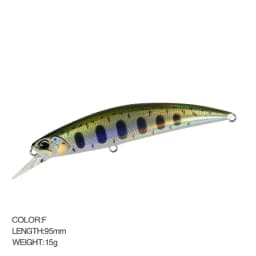 Minnow Lure Spearheadd Ryuki 95S Wobbler for Trolling 9.5cm 15g Bass Fishing Bait Wobbler Long Sinking Trolling Jerkbait Pesca