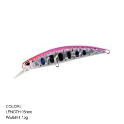 Minnow Lure Spearheadd Ryuki 95S Wobbler for Trolling 9.5cm 15g Bass Fishing Bait Wobbler Long Sinking Trolling Jerkbait Pesca