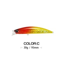 Minnow Lure Spearheadd Ryuki 95S Wobbler for Trolling 9.5cm 15g Bass Fishing Bait Wobbler Long Sinking Trolling Jerkbait Pesca