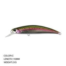 Minnow Lure Spearheadd Ryuki 95S Wobbler for Trolling 9.5cm 15g Bass Fishing Bait Wobbler Long Sinking Trolling Jerkbait Pesca