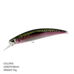 Minnow Lure Spearheadd Ryuki 95S Wobbler for Trolling 9.5cm 15g Bass Fishing Bait Wobbler Long Sinking Trolling Jerkbait Pesca