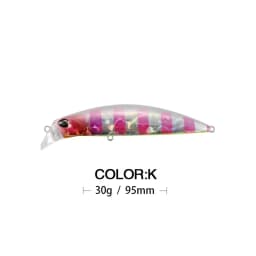 Minnow Lure Spearheadd Ryuki 95S Wobbler for Trolling 9.5cm 15g Bass Fishing Bait Wobbler Long Sinking Trolling Jerkbait Pesca