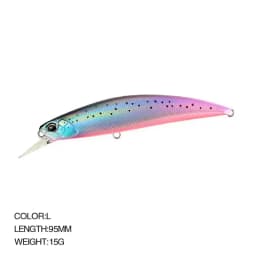 Minnow Lure Spearheadd Ryuki 95S Wobbler for Trolling 9.5cm 15g Bass Fishing Bait Wobbler Long Sinking Trolling Jerkbait Pesca