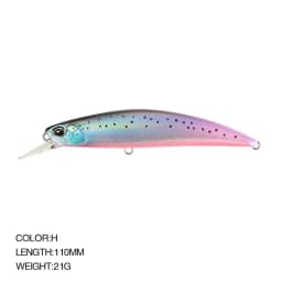 Minnow Lure Spearheadd Ryuki 95S Wobbler for Trolling 9.5cm 15g Bass Fishing Bait Wobbler Long Sinking Trolling Jerkbait Pesca