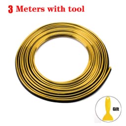 Car Moulding Decoration Flexible Strips1/3/5M Interior Auto Mouldings Car Cover Trim Dashboard Door Edgein Car-styling Universal