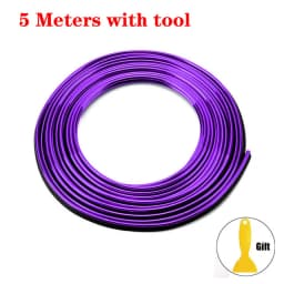 Car Moulding Decoration Flexible Strips1/3/5M Interior Auto Mouldings Car Cover Trim Dashboard Door Edgein Car-styling Universal