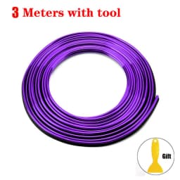 Car Moulding Decoration Flexible Strips1/3/5M Interior Auto Mouldings Car Cover Trim Dashboard Door Edgein Car-styling Universal