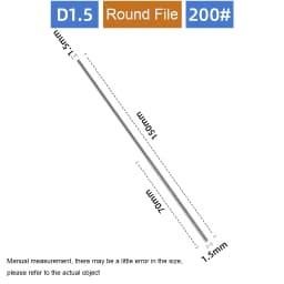 Diamond Cylindrical File 1/1.2/1.5/1.7/2.2/2.8/3.3/4/5/6mm Small Diameter Reaming File Grinding Tool Jade Alloy Assorted File