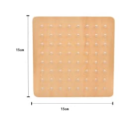 Montessori Baby Creative Toy Graphics Rubber Tie Nail Boards with Cards Childhood Education Preschool Kids